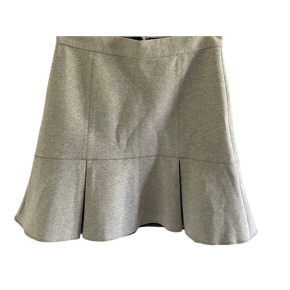 Madewell Gray Knit Skater Pleated Skirt New - Picture 2 of 8